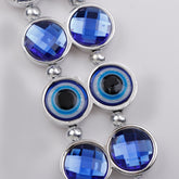 Blue Sequines Chained Evil Eye Hanging